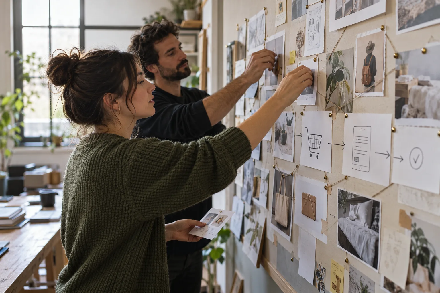 Marketing team building a Facebook Ads retargeting journey