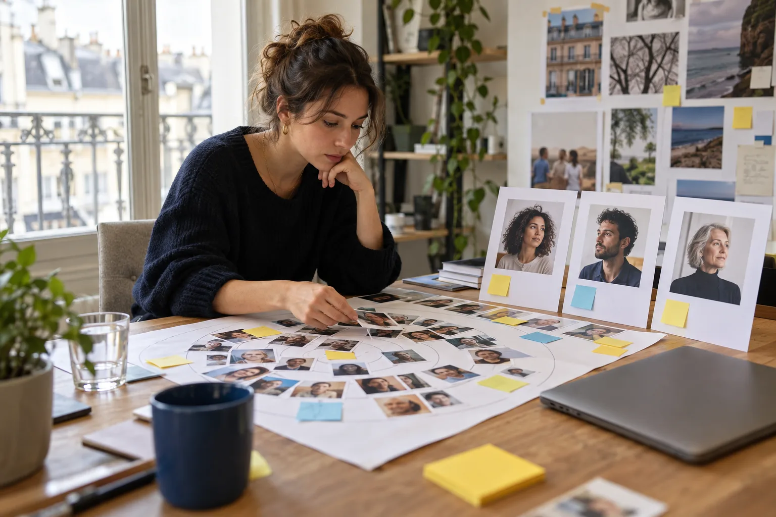 Équipe préparant une stratégie de ciblage Meta Ads à partir de profils clients
