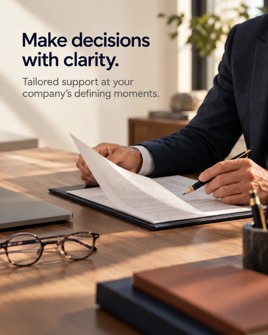 Making decisions with clarity — Meta Ads creative concept for this sector