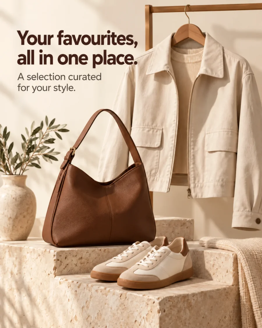 Product catalog showcase — Meta Ads creative concept for this sector